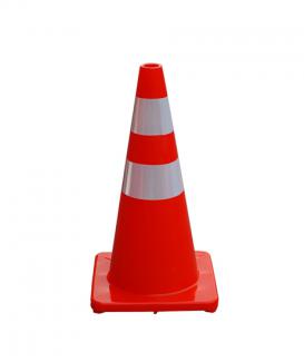 70cm Highway Safety PVC Traffic Cone