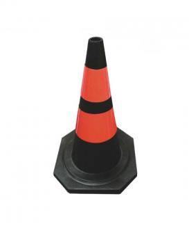 50cm One Piece Rubber Road  Safety Cone