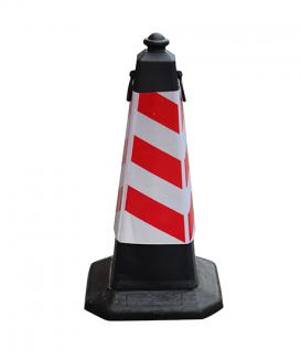 75cm Road Work Safety Barrier Cone with Chain Loop
