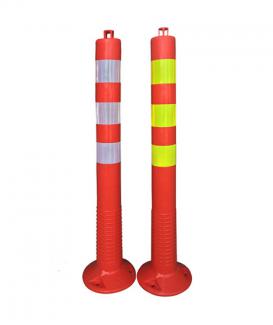 85cm Reflective PVC Parking Barrier Post with Hand Loop