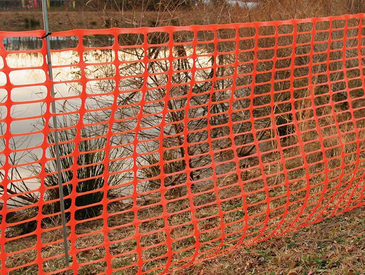 Yellow Lightweight Safety Barrier Fence